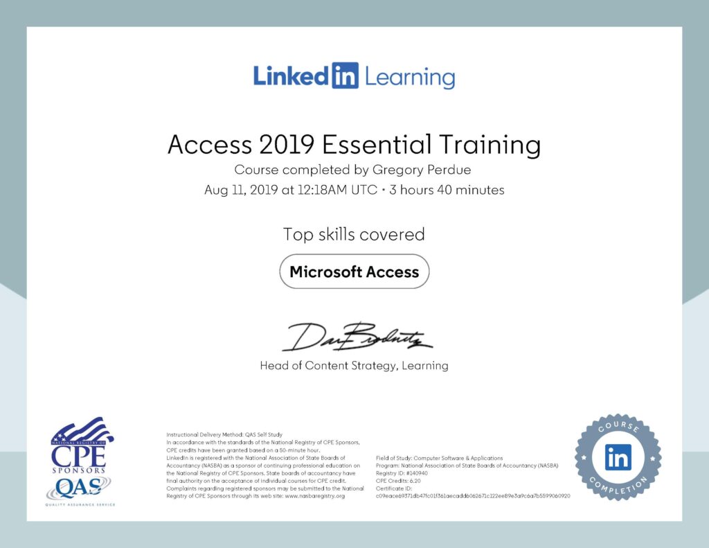 Microsoft Power Apps Essential Training The Basics 2018 Certificate