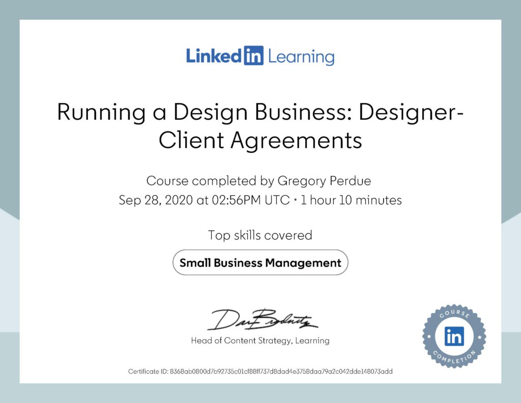 Running a Design Business Designer Client Agreements Certification